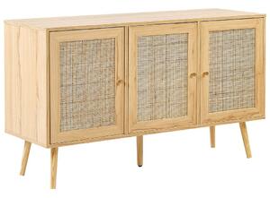 Szekrény PEROTE Rattan Világosbarna