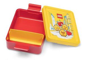 Uzsonnás doboz, LEGO Iconic Girl, piros-sárga-mintás (L40521725)