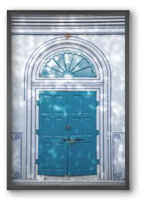 Blue door - falikép keretben | artbridge