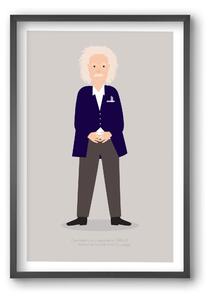 Einstein - falikép keretben | artbridge