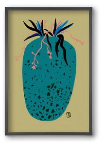 BLUE VASE - falikép keretben | artbridge