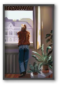 Ablak - falikép keretben | artbridge
