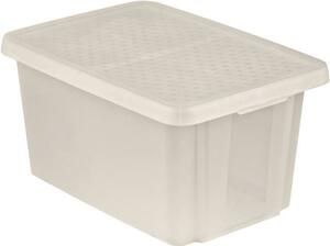 Tárolódoboz, tetővel, 45 l, áttetsző, CURVER Essentials (CSC45E)