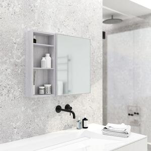 Slimline fehér tölgyfa fürdőszobai fali szekrény - Wireworks