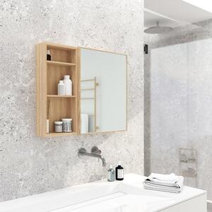 Slimfit tölgyfa fali fürdőszoba szekrény - Wireworks