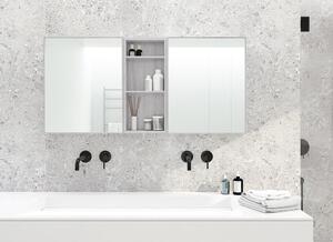 Slimline fehér tölgyfa fürdőszobai fali szekrény - Wireworks