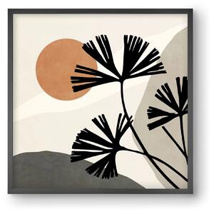 MINIMAL ART - TROPICAL LEAVES 01 - falikép keretben | artbridge