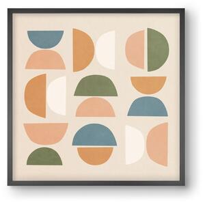 MINIMAL GEOMETIC ART 02 - falikép keretben | artbridge