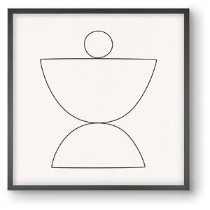 MINIMAL GEOMETIC ART - LINE 02 - falikép keretben | artbridge
