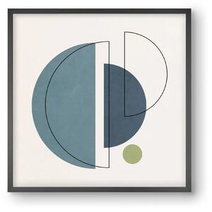 MINIMAL ART - LINES AND SHAPES 03 - falikép keretben | artbridge