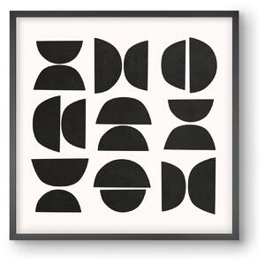 MINIMAL GEOMETIC ART 04 - falikép keretben | artbridge