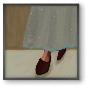 QUIET STEPS - falikép keretben | artbridge