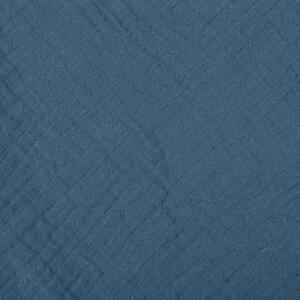 Kék muszlin kapucnis gyerek törölköző 75x75 cm – Bébé Douceur