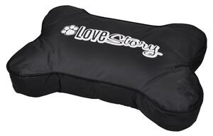 Fekete matrac kutyáknak 70x100 cm – Love Story