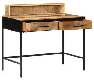 VidaXL Konzol asztal 100x55x75 cm Tömör durva fa mangó