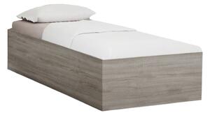 BELLA ágy 90x200 cm, szarvasgomba tölgy Ágyrács: Léces ágyrács, Matrac: Matrac nélkül
