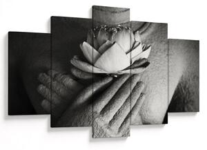 Kép - Lótusz Buddha kezében (150x105 cm)
