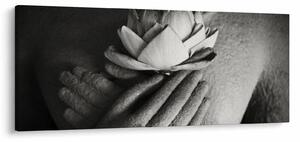 Kép - Lótusz Buddha kezében (120x50 cm)