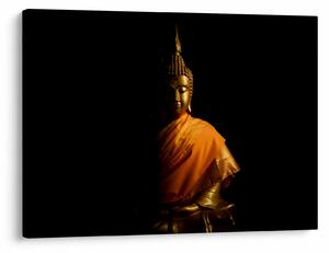 Kép - Arany Buddha szobor (70x50 cm)