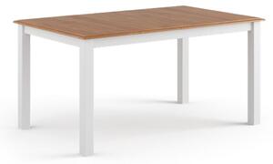 Asztal fenyő - fehér/tölgy - Belluno Elegante