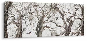 Kép - Erdei minta, rajz (120x50 cm)