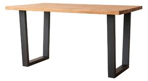 Asztal tölgyfa fém lábakkal 200x100 - Argenta