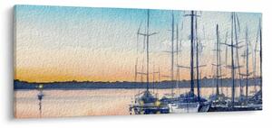 Kép - Csónakázás, akvárium (120x50 cm)