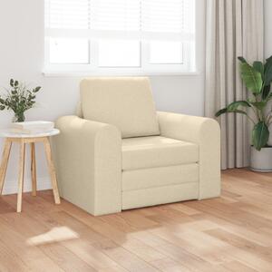 VidaXL Floor Sofa Bed 2 az 1-ben Krém 98x71x83 cm Szövet
