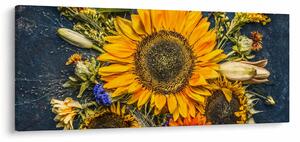Kép - Őszi virágok (120x50 cm)