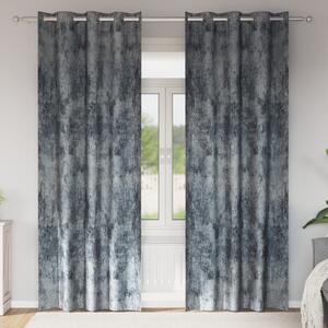 VidaXL Bársony Függöny 2 db Szemfüggönnyel Ezüstszürke 225x140 cm