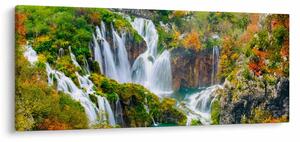 Kép - Plitvicei-tavak Nemzeti Park (120x50 cm)