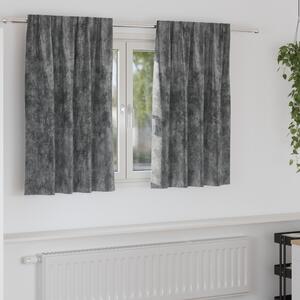VidaXL Velúr Függönyök 2 db Pálcával Szürke 140x140 cm