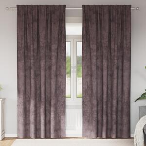 VidaXL Bársony Függönyök 2 db Személyekkel Barna 225x140 cm