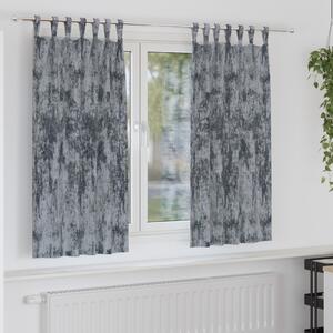 VidaXL bársonyfuggöny 2 db Gombfüllel Ezüstszürke 175x140 cm