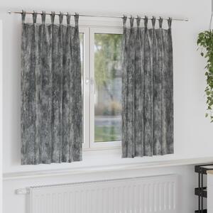 VidaXL Velúr Függöny 2 db Gombfüllel Szürke 175x140 cm
