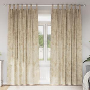 VidaXL 2 db gombfüggöny krém 225x140 cm