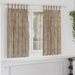 VidaXL Bársonyos Függöny 2 db Gombfüllel Sampány 175x140 cm