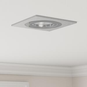 Beépített Spotlámpák 12 db Négyzet GU10 Ezüst 91x91 mm