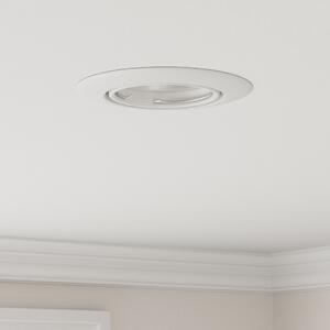 Beépített Spotlámpák 12 db Kerek GU10 Fehér Ø90 mm Acél