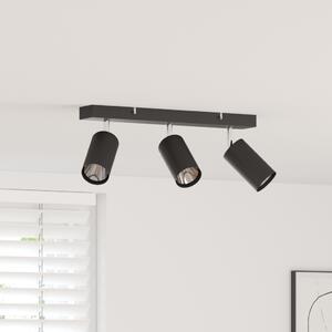 VidaXL Mennyezeti Spotlámpa 3 Út Állítható Fekete GU10