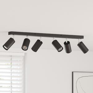 VidaXL mennyezeti spotlámpa 6 utas állítható fekete GU10