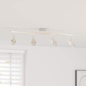 Mennyezeti spotlámpa fényszórókkal Nikkel 61 x 10 x 12,5 cm Fém
