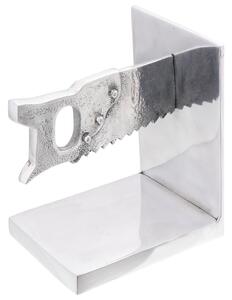 Könyvtámaszok 2 db Ezüst 11x14x17,5 cm Alumínium Fűrészelve