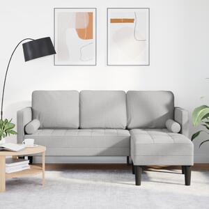 Kanapé Szett Felhőszürke 173 x 131 x 67 cm Poliészter