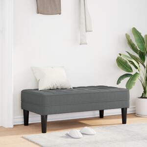 Pad Sötétszürke 113x57x39 cm Szövet
