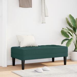 Pad párnával Sötétzöld 113 x 57 x 39 cm szövet