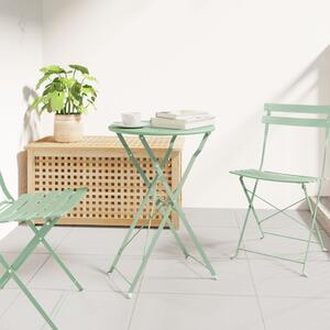 Bisztróasztal Világos menta Ø 50 x 71 cm Porfestett acél