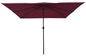 Négyzetes Kerttél 295x245 cm Bordeaux Piros