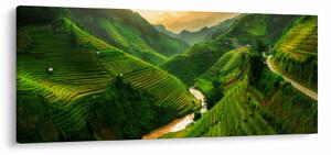 Kép - Mu Cang Chai rizsteraszok (120x50 cm)