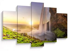 Kép - Seljalandsfoss a barlang mögül (150x105 cm)